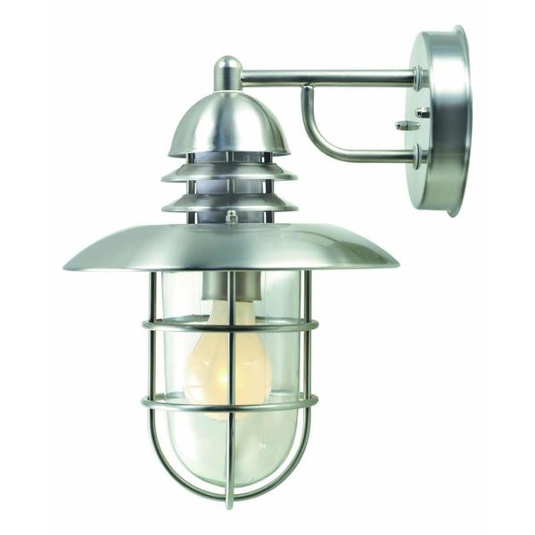Lite Source Steel Outdoor Wall Sconce From The Lamppost Collection LS-1468STS